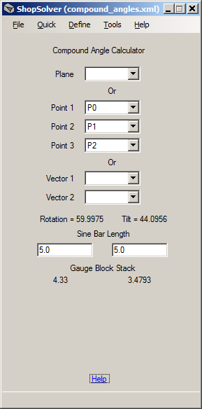 Compound Angle Calculator